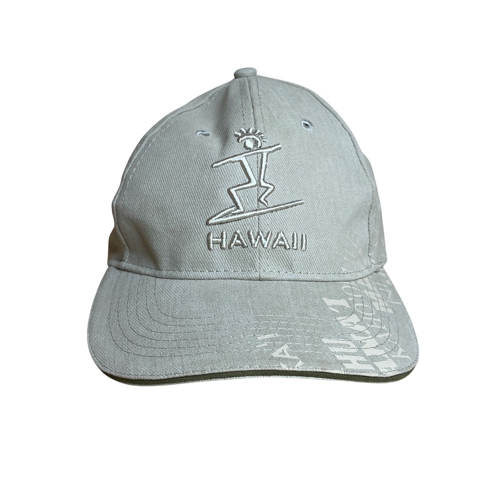 Surfware Hawaiian Classics HAWAII Surf Logo Khaki Cotton Adjustable Baseball Cap